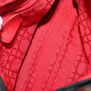 Christian Dior Canage Lady Dior Hand Bag Nylon Black Gold Auth 148681-17