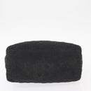 Christian Dior Canage Lady Dior Hand Bag Nylon Black Gold Auth 148681-9