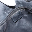 GUCCI GG Canvas Shoulder Bag Black Silver 31243 Auth 148685-18