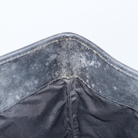 GUCCI GG Canvas Shoulder Bag Black Silver 31243 Auth 148685