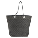 GUCCI GG Canvas Shoulder Bag Black Silver 31243 Auth 148685-13