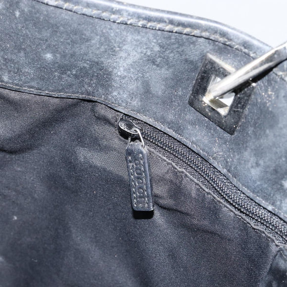 GUCCI GG Canvas Shoulder Bag Black Silver 31243 Auth 148685