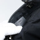 GUCCI GG Canvas Shoulder Bag Black Silver 31243 Auth 148685-12