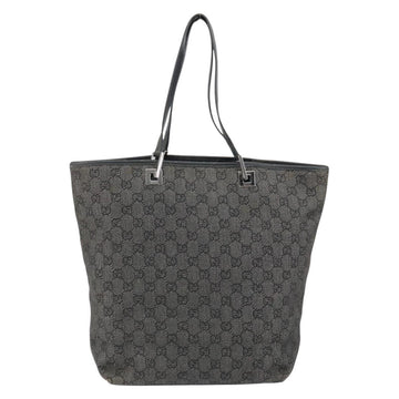 GUCCI GG Canvas Shoulder Bag Black Silver 31243 Auth 148685 - 0