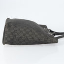 GUCCI GG Canvas Shoulder Bag Black Silver 31243 Auth 148685-3