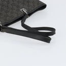 GUCCI GG Canvas Shoulder Bag Black Silver 31243 Auth 148685-7