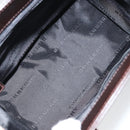 BURBERRY Nova Check Hand Bag Canvas Beige Silver Auth 148686-11