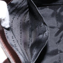 BURBERRY Nova Check Hand Bag Canvas Beige Silver Auth 148686-12