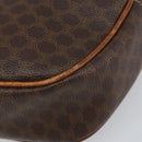 CELINE Macadam Canvas Shoulder Bag PVC Leather Brown Gold Auth 148688-9