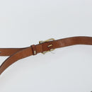 CELINE Macadam Canvas Shoulder Bag PVC Leather Brown Gold Auth 148688-8