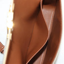 CELINE Triomphe Mini Semi Shoulder Bag PVC Brown White Auth 148690SM-24