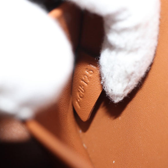 CELINE Triomphe Mini Semi Shoulder Bag PVC Brown White Auth 148690SM