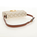 CELINE Triomphe Mini Semi Shoulder Bag PVC Brown White Auth 148690SM-7