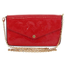 LOUIS VUITTON Vernis Wallet Pochette Felice Bag Slys M61293 LV Auth 148691V-13