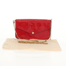LOUIS VUITTON Vernis Wallet Pochette Felice Bag Slys M61293 LV Auth 148691V-12