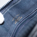 Old GUCCI Chain Shoulder Bag Leather Black Gold Auth 148693-15