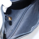 Old GUCCI Chain Shoulder Bag Leather Black Gold Auth 148693-16