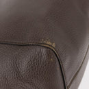 GUCCI Swing Tote Bag Leather Gray Gold 354408 Auth 148695-10