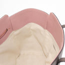 GUCCI Swing Tote Bag Leather Gray Gold 354408 Auth 148695-19