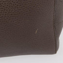 GUCCI Swing Tote Bag Leder Grau Gold 354408 Auth 148695-3