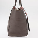 GUCCI Swing Tote Bag Leather Gray Gold 354408 Auth 148695-5