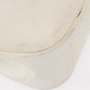 GUCCI Bamboo Shoulder Bag Leather White Silver 001 3739 Auth 148696-10