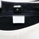GUCCI Bamboo Shoulder Bag Leather White Silver 001 3739 Auth 148696-18