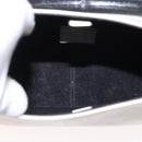 GUCCI Bamboo Shoulder Bag Leather White Silver 001 3739 Auth 148696-11