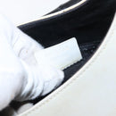 GUCCI Bamboo Shoulder Bag Leather White Silver 001 3739 Auth 148696-12