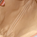 CELINE Macadam Canvas Shoulder Bag PVC Leather Brown Gold Auth 148697-11