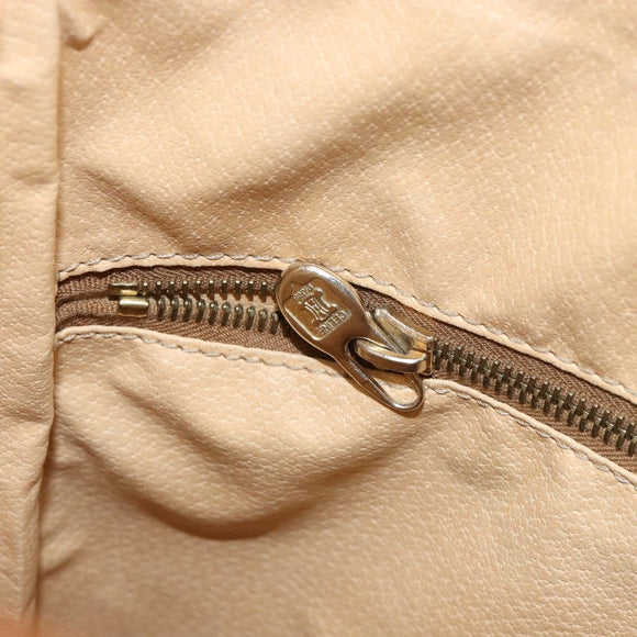 CELINE Macadam Canvas Shoulder Bag PVC Leather Brown Gold Auth 148697