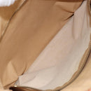 CELINE Macadam Canvas Shoulder Bag PVC Leather Brown Gold Auth 148697-22