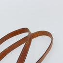 CELINE Macadam Canvas Shoulder Bag PVC Leather Brown Gold Auth 148697-8