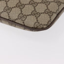 GUCCI GG Supreme Web Sherry Line Bag PVC Beige Gold 904 02 047 Auth 148699-11