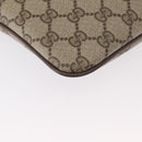 GUCCI GG Supreme Web Sherry Line Bag PVC Beige Gold 904 02 047 Auth 148699-12