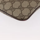 GUCCI GG Supreme Web Sherry Line Bag PVC Beige Gold 904 02 047 Auth 148699-13