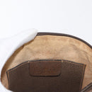 GUCCI GG Supreme Web Sherry Line Bag PVC Beige Gold 904 02 047 Auth 148699-17