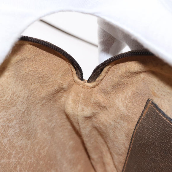 GUCCI GG Supreme Web Sherry Line Bag PVC Beige Gold 904 02 047 Auth 148699