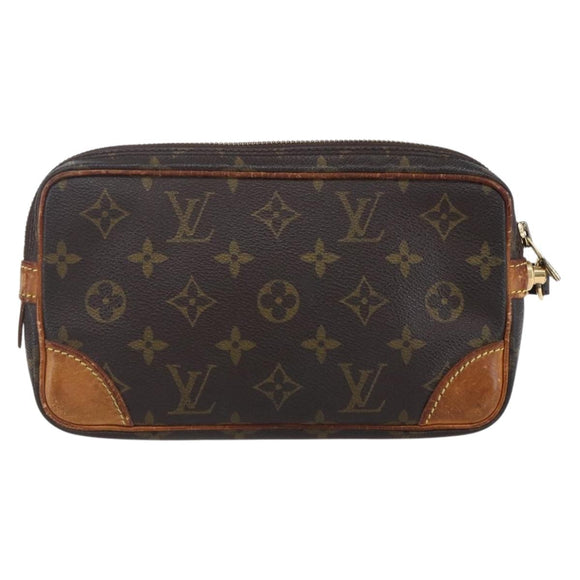 LOUIS VUITTON Monogram Marly Dragonne PM Clutch Bag M51827 LV Auth 148700