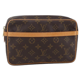 LOUIS VUITTON Monogram Compiegne 23 Clutch Bag M51847 LV Auth 148704