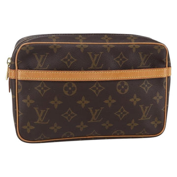 LOUIS VUITTON Monogram Compiegne 23 Clutch Bag M51847 LV Auth 148704