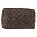 LOUIS VUITTON Monogram Trousse Toilette 28 Clutch Bag M47522 LV Auth 148708-2