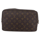 LOUIS VUITTON Monogram Trousse Toilette 28 Clutch Bag M47522 LV Auth 148709-2