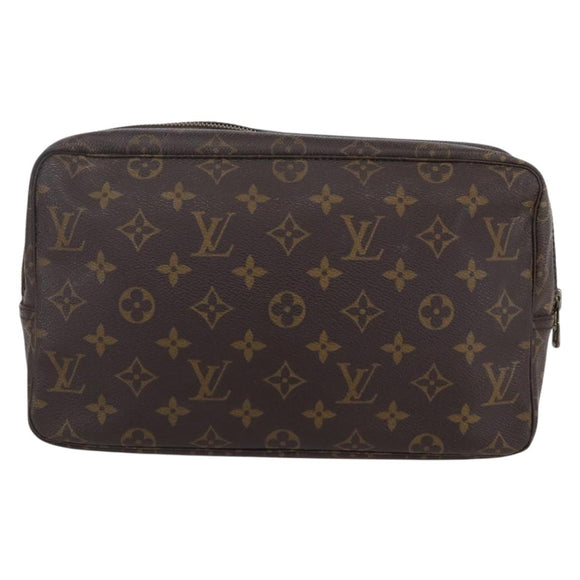LOUIS VUITTON Monogram Trousse Toilette 28 Clutch Bag M47522 LV Auth 148709