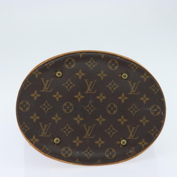 LOUIS VUITTON Monogram Bucket GM Shoulder Bag M42236 LV Auth 148723