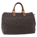 LOUIS VUITTON Monogram Speedy 35 Hand Bag M41524 LV Auth 148728-1