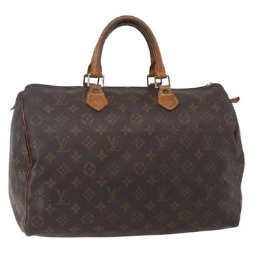 LOUIS VUITTON Monogram Speedy 35 Hand Bag M41524 LV Auth 148728