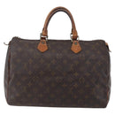 LOUIS VUITTON Monogram Speedy 35 Hand Bag M41524 LV Auth 148728-2