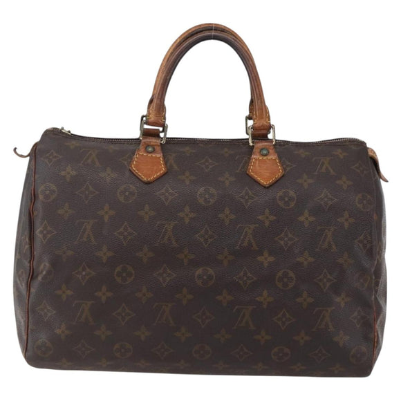 LOUIS VUITTON Monogram Speedy 35 Hand Bag M41524 LV Auth 148728