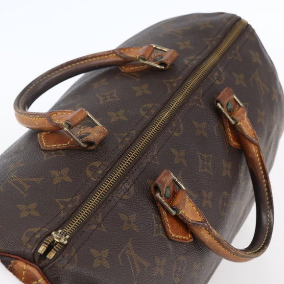 LOUIS VUITTON Monogram Speedy 35 Hand Bag M41524 LV Auth 148728